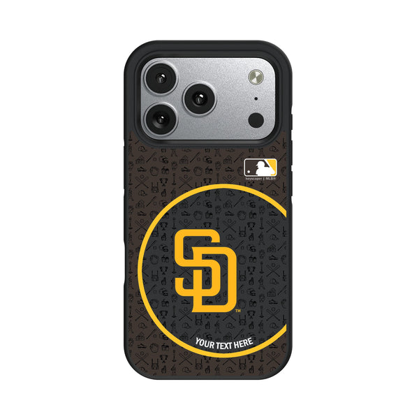 San Diego Padres Personalized Circle iPhone Bump Phone Case for Apple iPhone