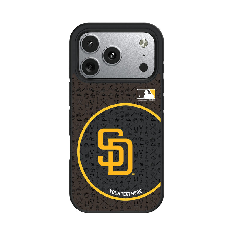 San Diego Padres Personalized Circle iPhone Bump Phone Case for Apple iPhone