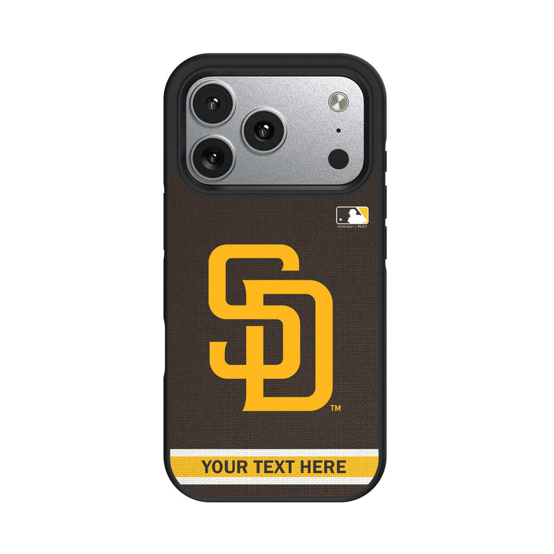 San Diego Padres Personalized Stripe iPhone Bump Phone Case for Apple iPhone
