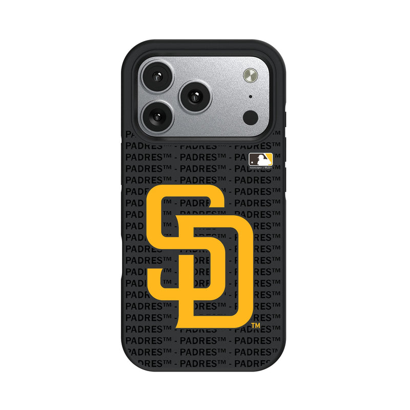 San Diego Padres Text Backdrop iPhone Bump Phone Case for Apple iPhone