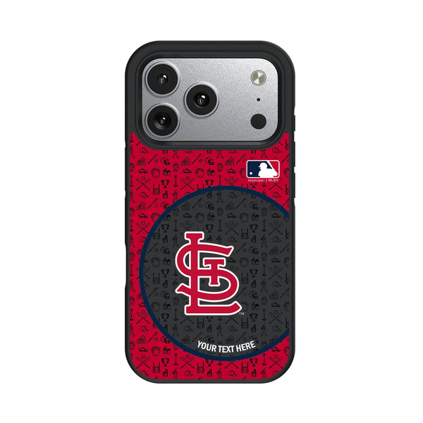 St Louis Cardinals Personalized Circle iPhone Bump Phone Case for Apple iPhone