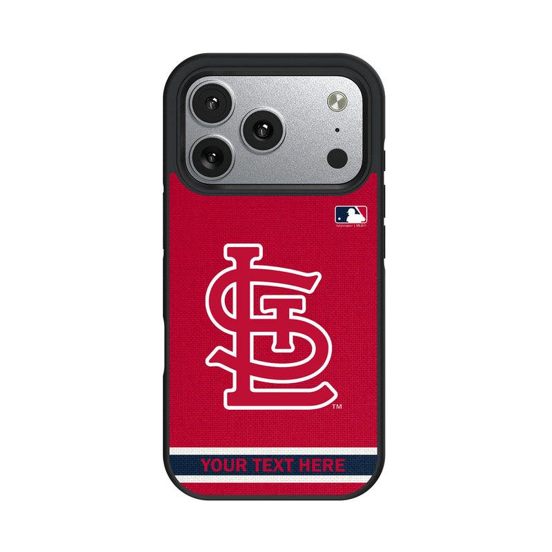St Louis Cardinals Personalized Stripe iPhone Bump Phone Case for Apple iPhone