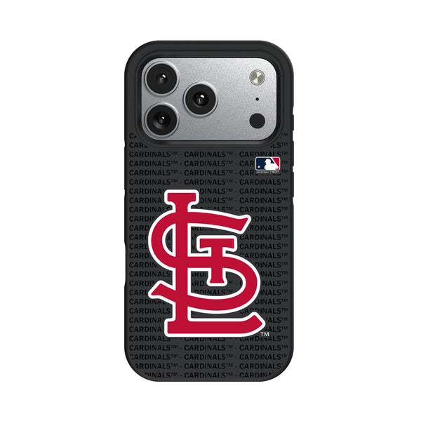 St Louis Cardinals Text Backdrop iPhone Bump Phone Case for Apple iPhone