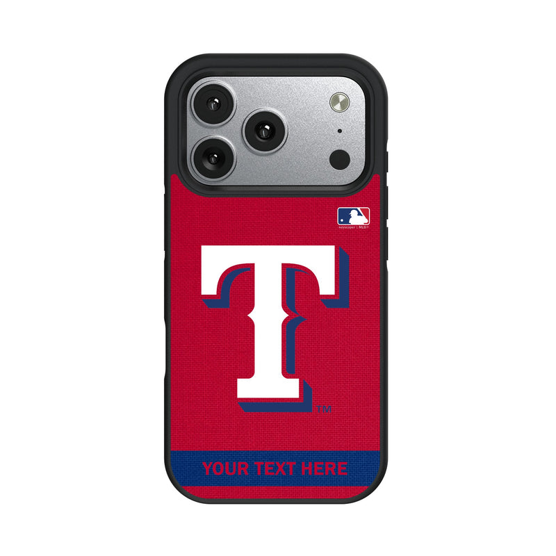 Texas Rangers Personalized Stripe iPhone Bump Phone Case for Apple iPhone