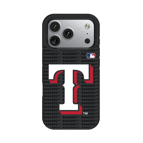 Texas Rangers Text Backdrop iPhone Bump Phone Case for Apple iPhone