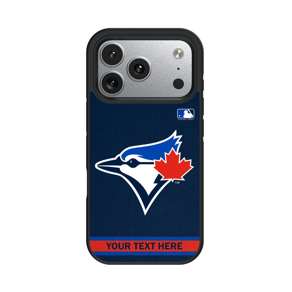 Toronto Blue Jays Personalized Stripe iPhone Bump Phone Case for Apple iPhone