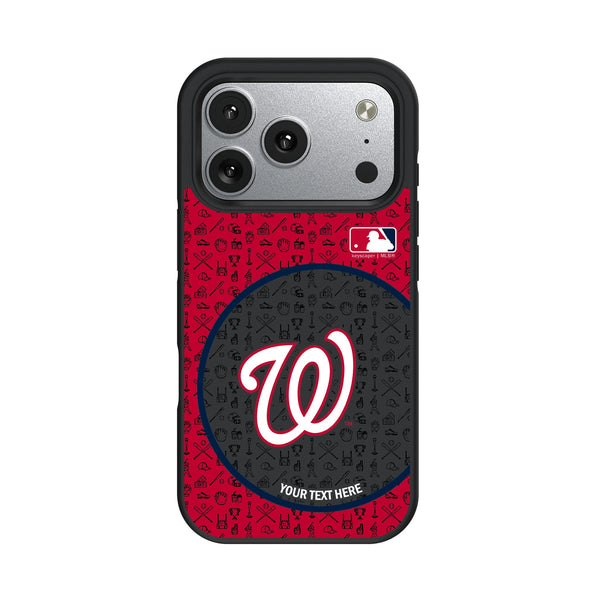 Washington Nationals Personalized Circle iPhone Bump Phone Case for Apple iPhone