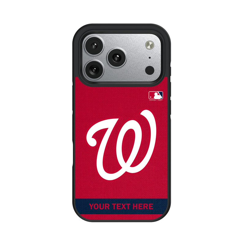 Washington Nationals Personalized Stripe iPhone Bump Phone Case for Apple iPhone
