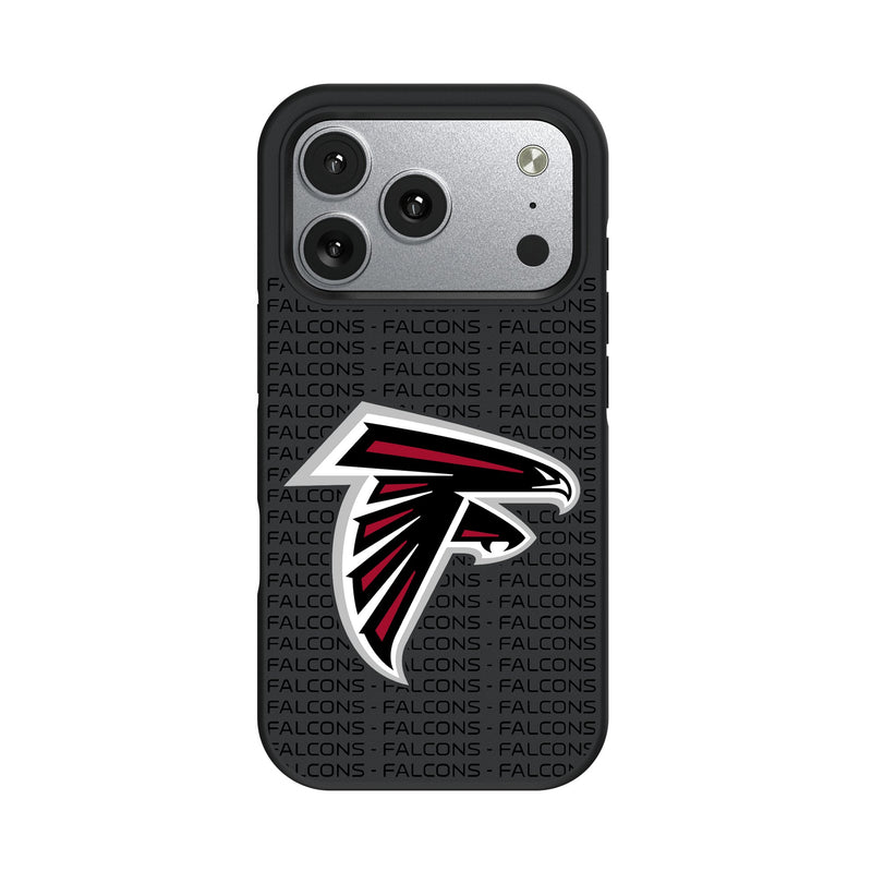 Atlanta Falcons Text Backdrop iPhone Bump Phone Case for Apple iPhone
