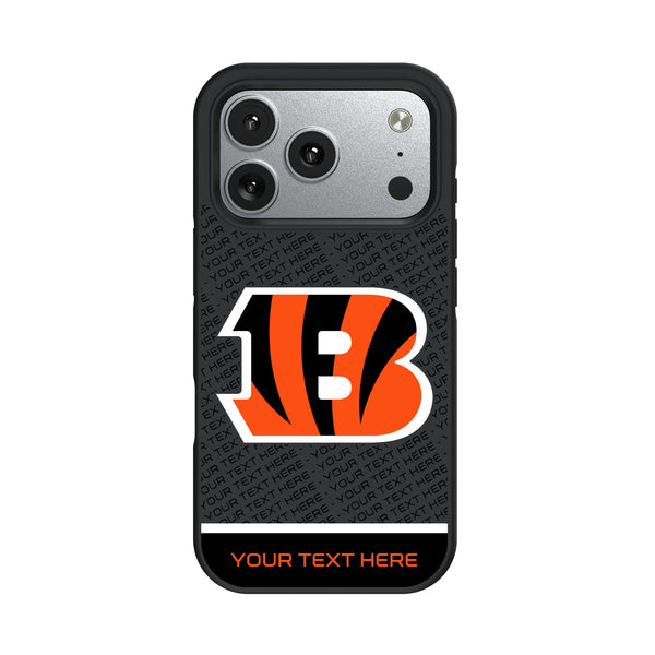 Cincinnati Bengals Personalized EndZone Plus iPhone Bump Phone Case for Apple iPhone
