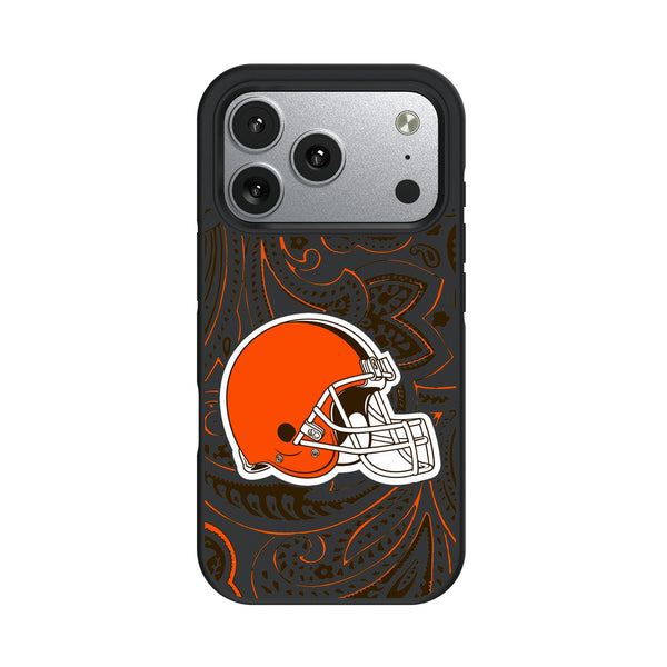 Cleveland Browns Paisley iPhone Bump Phone Case for Apple iPhone