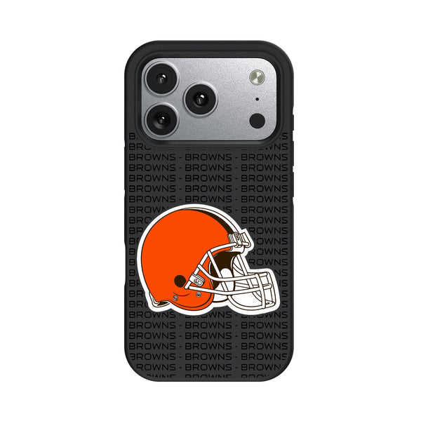Cleveland Browns Text Backdrop iPhone Bump Phone Case for Apple iPhone