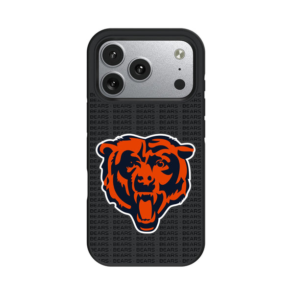 Chicago Bears Text Backdrop iPhone Bump Phone Case for Apple iPhone