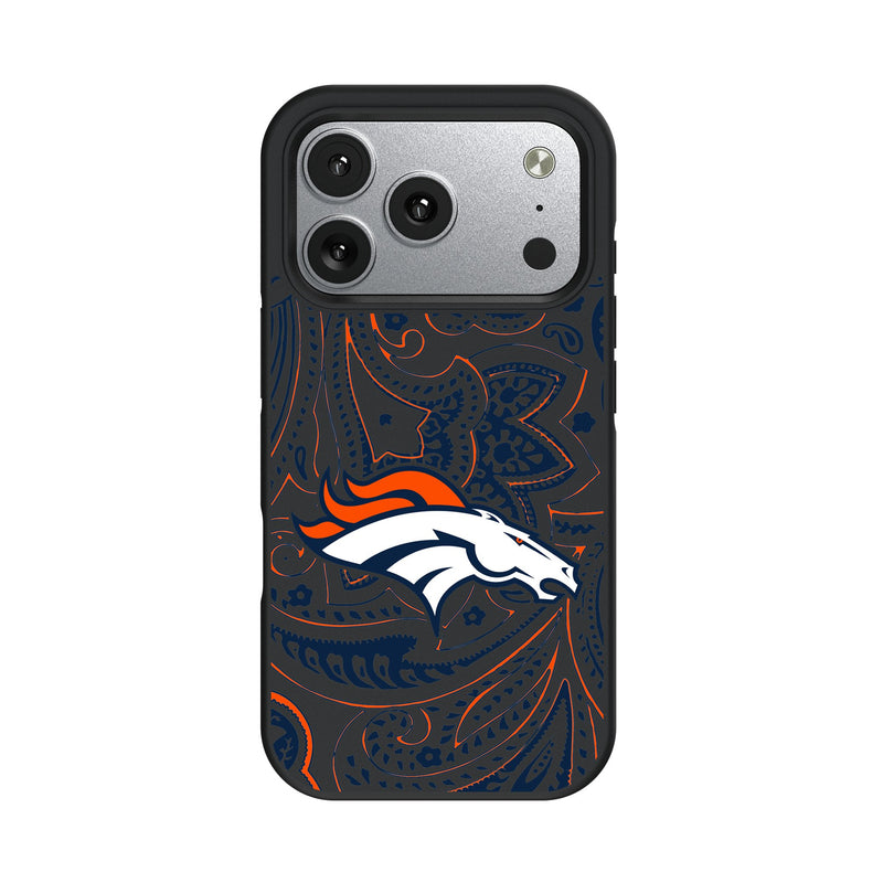 Denver Broncos Paisley iPhone Bump Phone Case for Apple iPhone