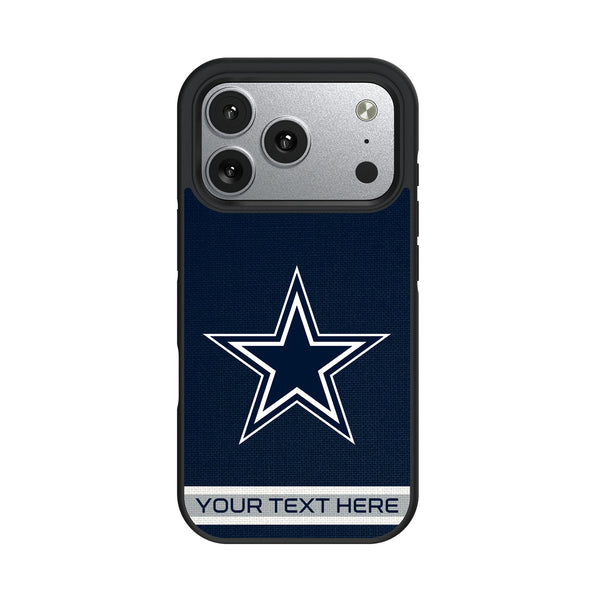 Dallas Cowboys Personalized Stripe iPhone Bump Phone Case for Apple iPhone