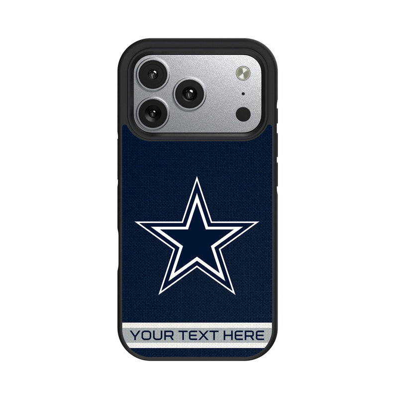 Dallas Cowboys Personalized Stripe iPhone Bump Phone Case for Apple iPhone