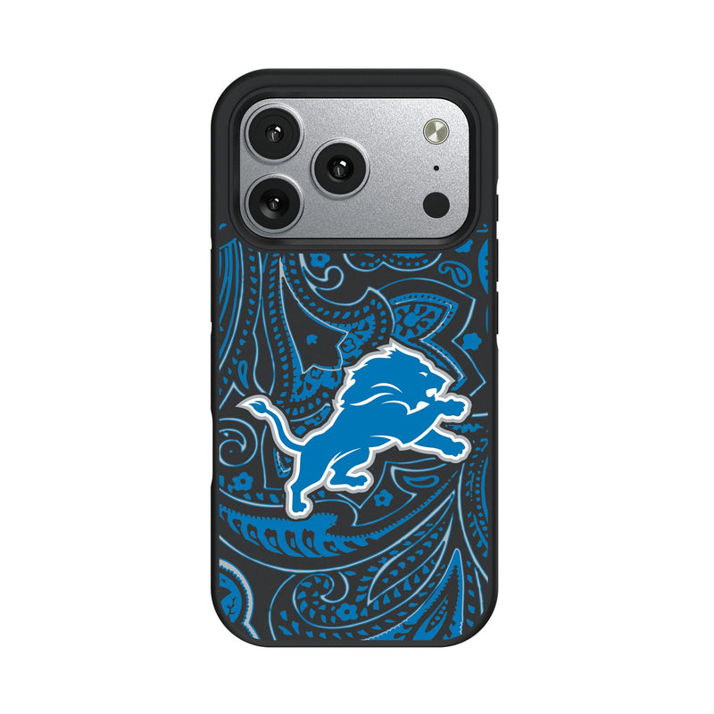 Detroit Lions Paisley iPhone Bump Phone Case for Apple iPhone