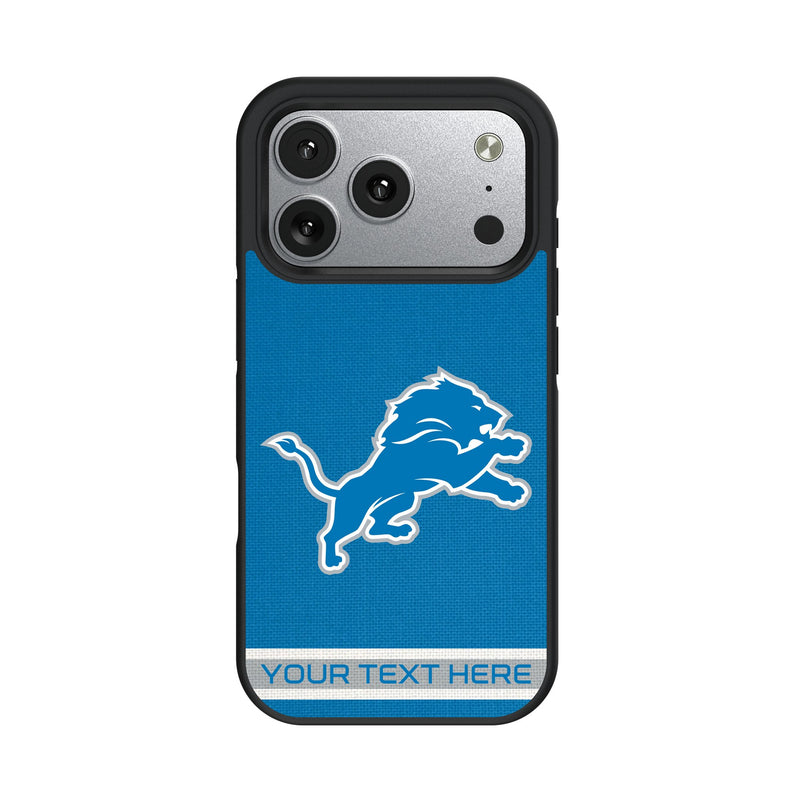 Detroit Lions Personalized Stripe iPhone Bump Phone Case for Apple iPhone