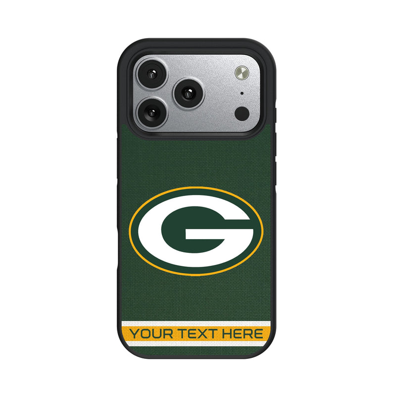 Green Bay Packers Personalized Stripe iPhone Bump Phone Case for Apple iPhone
