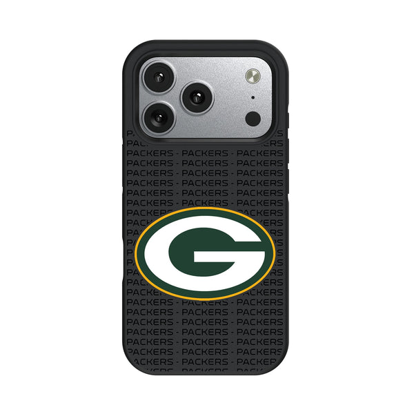 Green Bay Packers Text Backdrop iPhone Bump Phone Case for Apple iPhone