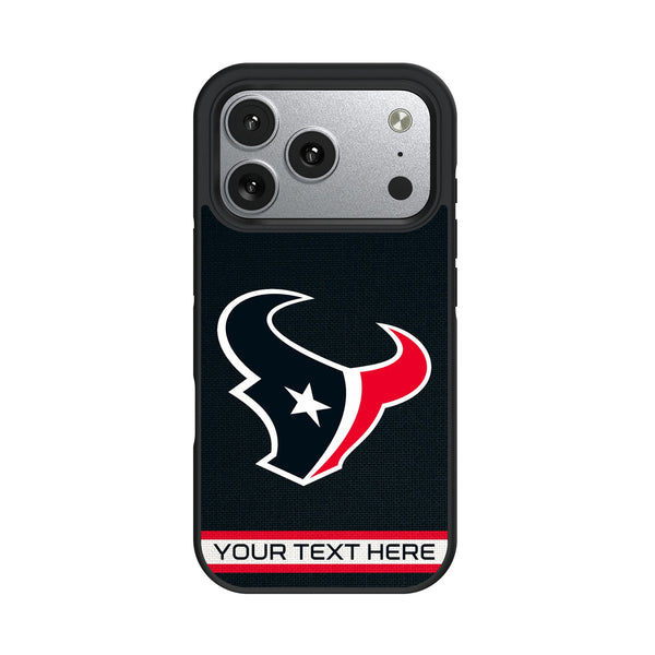 Houston Texans Personalized Stripe iPhone Bump Phone Case for Apple iPhone