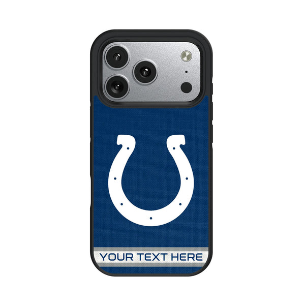 Indianapolis Colts Personalized Stripe iPhone Bump Phone Case for Apple iPhone