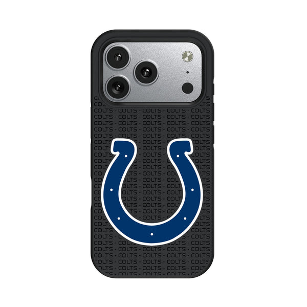 Indianapolis Colts Text Backdrop iPhone Bump Phone Case for Apple iPhone