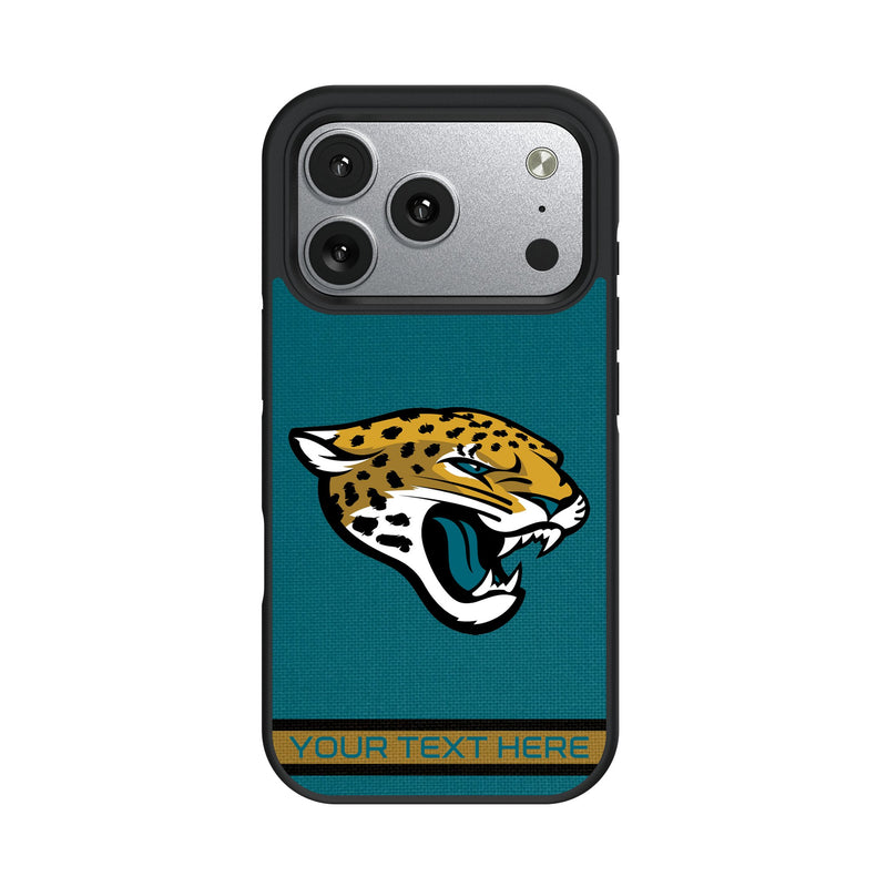 Jacksonville Jaguars Personalized Stripe iPhone Bump Phone Case for Apple iPhone
