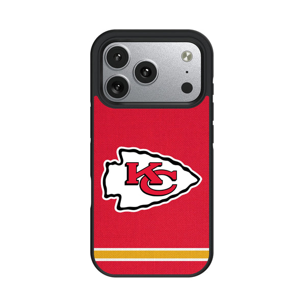 Kansas City Chiefs Stripe iPhone Bump Phone Case for Apple iPhone
