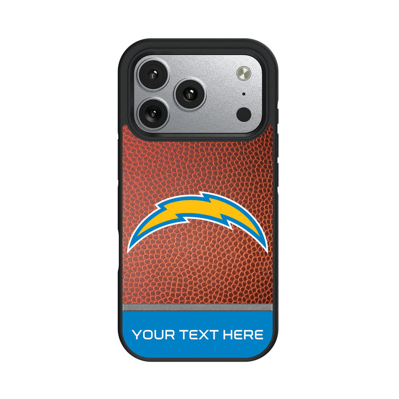 Los Angeles Chargers Personalized Football iPhone Bump Phone Case for Apple iPhone