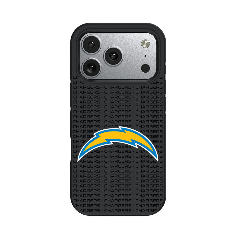 Los Angeles Chargers Text Backdrop iPhone Bump Phone Case for Apple iPhone