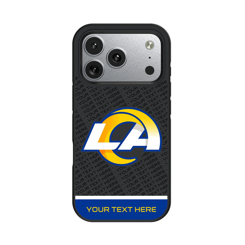 Los Angeles Rams Personalized EndZone Plus iPhone Bump Phone Case for Apple iPhone