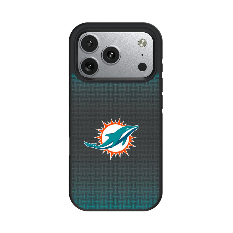 Miami Dolphins Linen iPhone Bump Phone Case for Apple iPhone