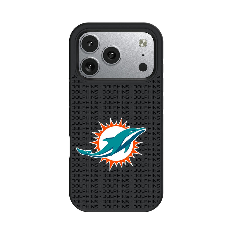 Miami Dolphins Text Backdrop iPhone Bump Phone Case for Apple iPhone