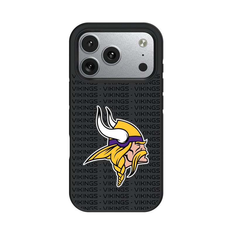 Minnesota Vikings Text Backdrop iPhone Bump Phone Case for Apple iPhone
