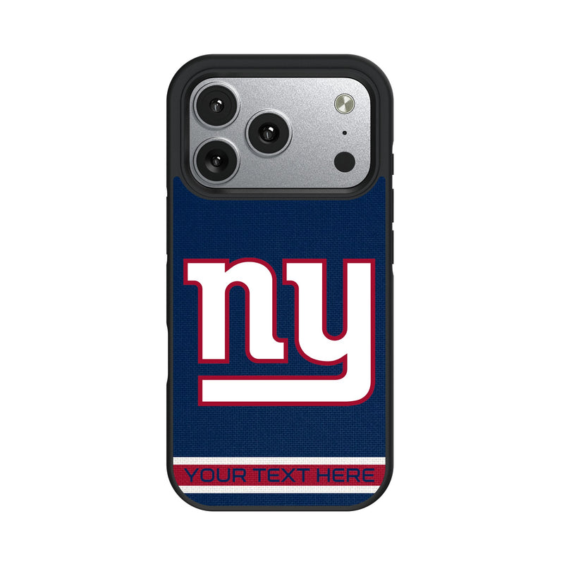 New York Giants Personalized Stripe iPhone Bump Phone Case for Apple iPhone