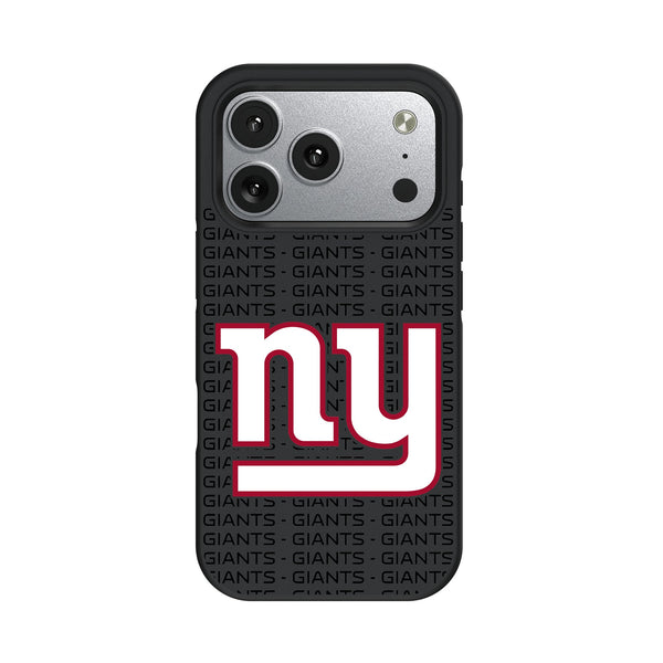 New York Giants Text Backdrop iPhone Bump Phone Case for Apple iPhone