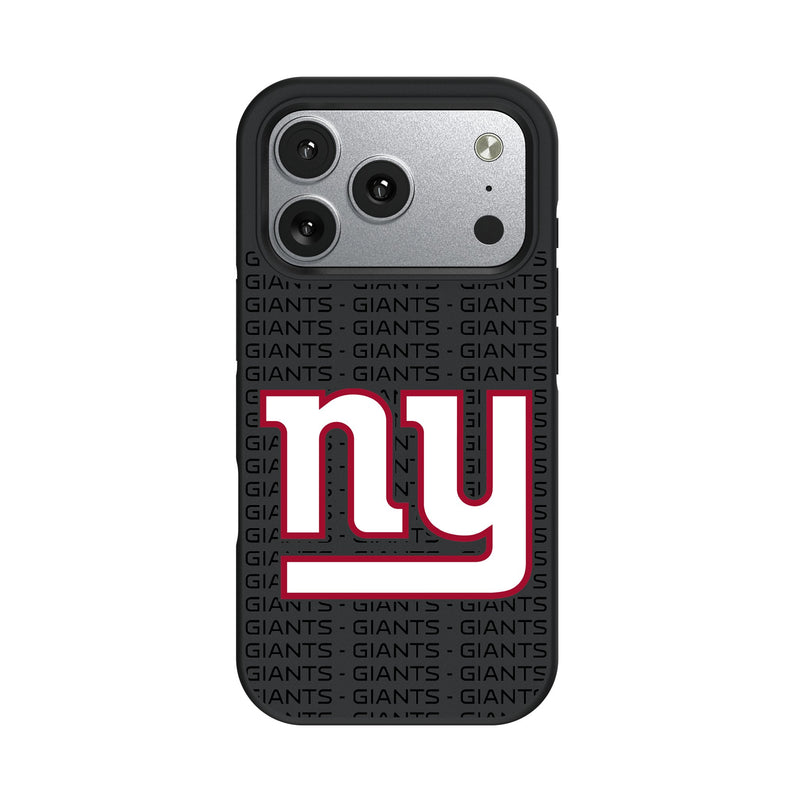 New York Giants Text Backdrop iPhone Bump Phone Case for Apple iPhone