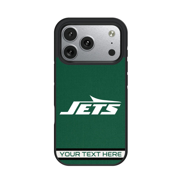 New York Jets Personalized Stripe iPhone Bump Phone Case for Apple iPhone