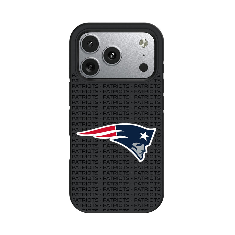 New England Patriots Text Backdrop iPhone Bump Phone Case for Apple iPhone