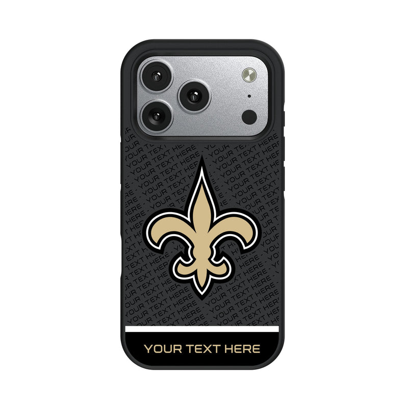 New Orleans Saints Personalized EndZone Plus iPhone Bump Phone Case for Apple iPhone