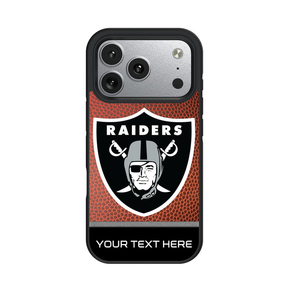 Las Vegas Raiders Personalized Football iPhone Bump Phone Case for Apple iPhone
