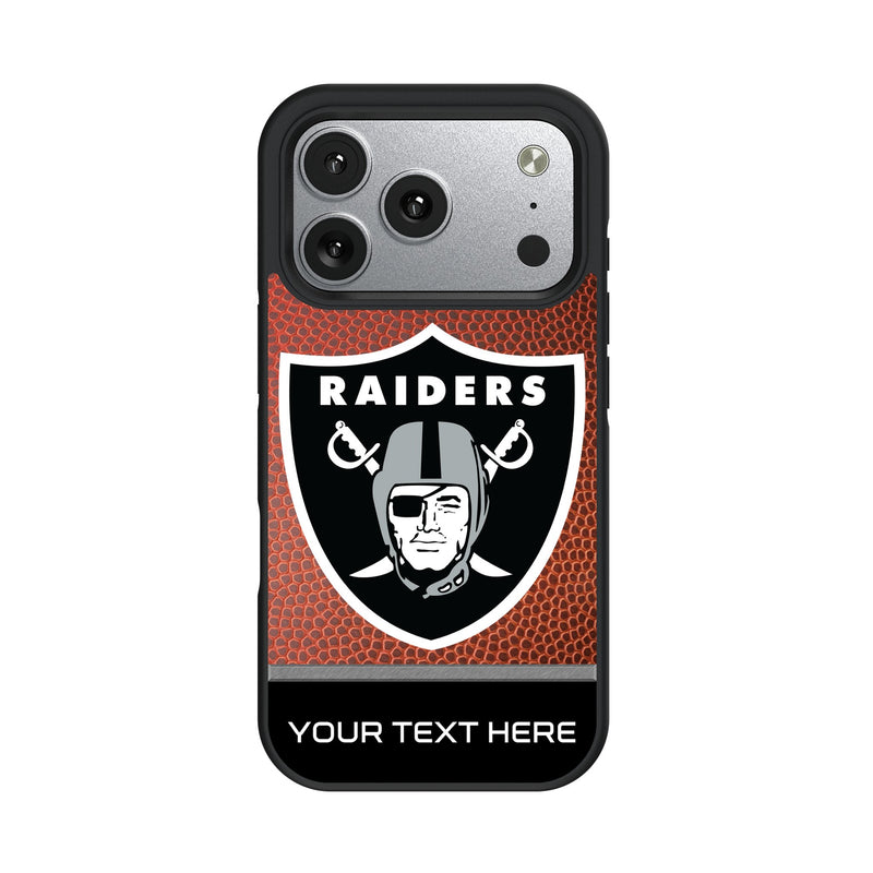 Las Vegas Raiders Personalized Football iPhone Bump Phone Case for Apple iPhone