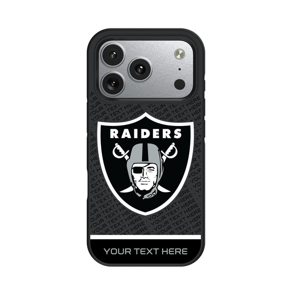Las Vegas Raiders Personalized EndZone Plus iPhone Bump Phone Case for Apple iPhone