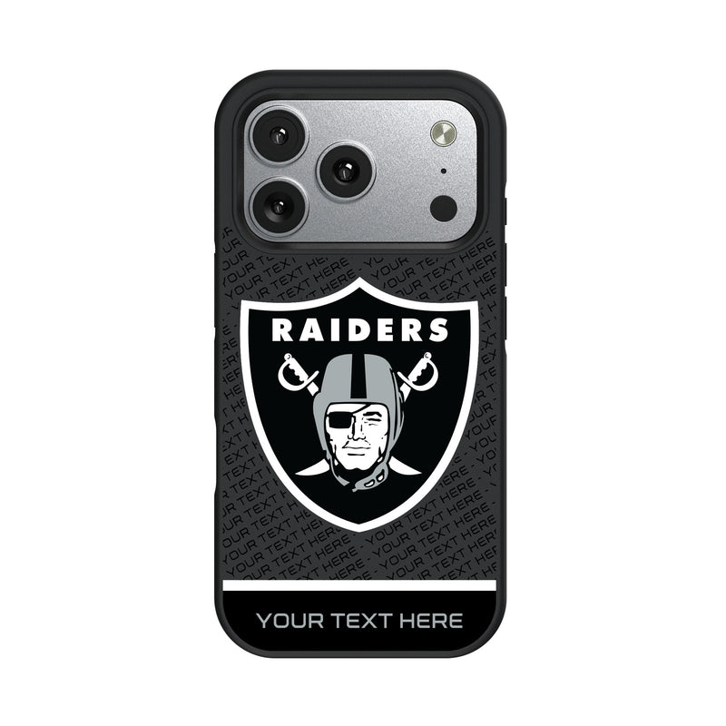 Las Vegas Raiders Personalized EndZone Plus iPhone Bump Phone Case for Apple iPhone