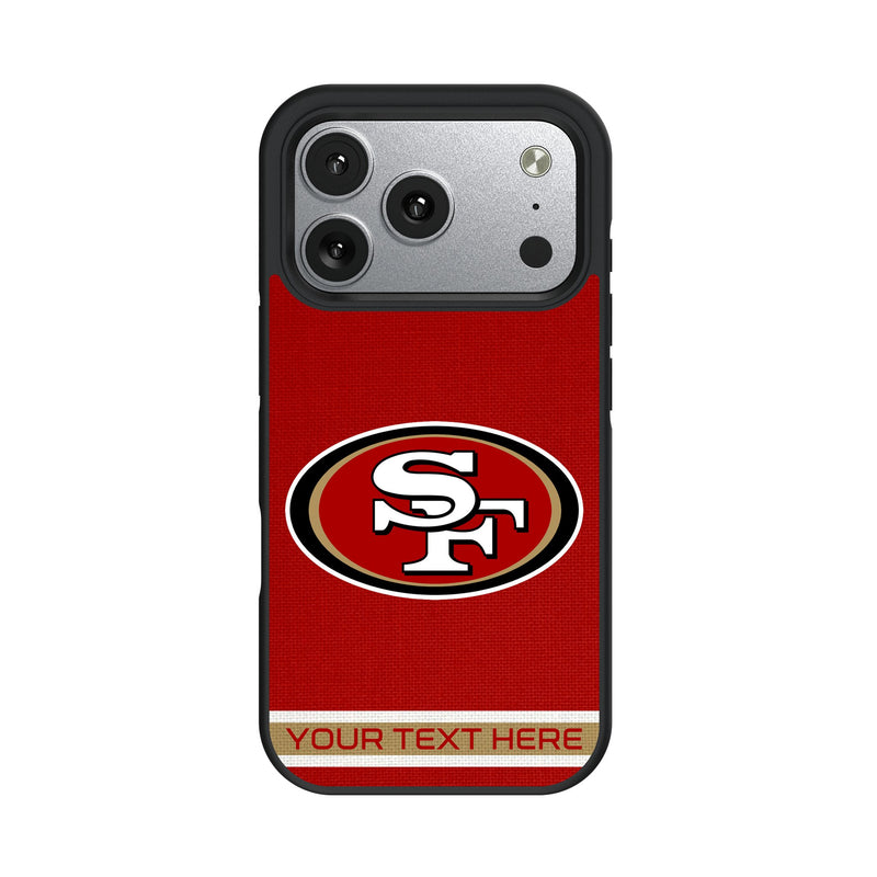 San Francisco 49ers Personalized Stripe iPhone Bump Phone Case for Apple iPhone