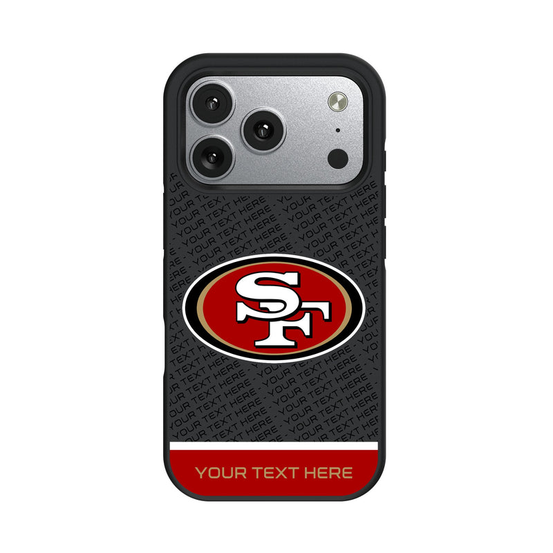 San Francisco 49ers Personalized EndZone Plus iPhone Bump Phone Case for Apple iPhone