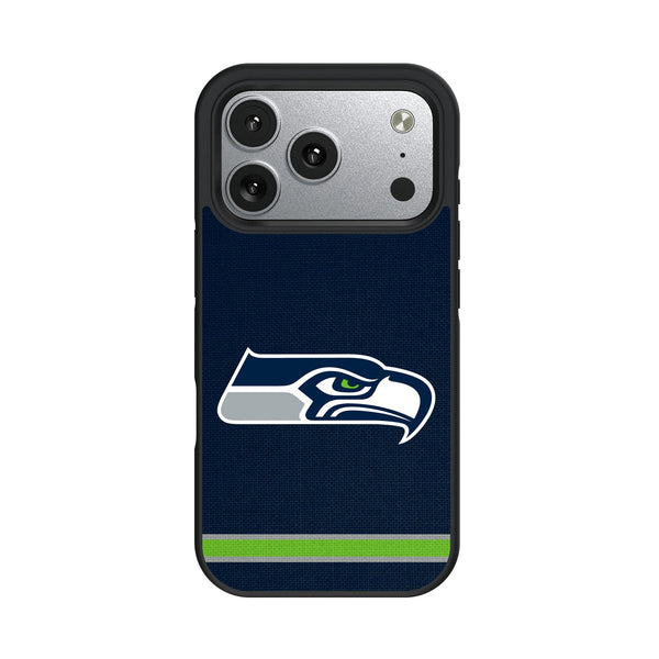 Seattle Seahawks Stripe iPhone Bump Phone Case for Apple iPhone
