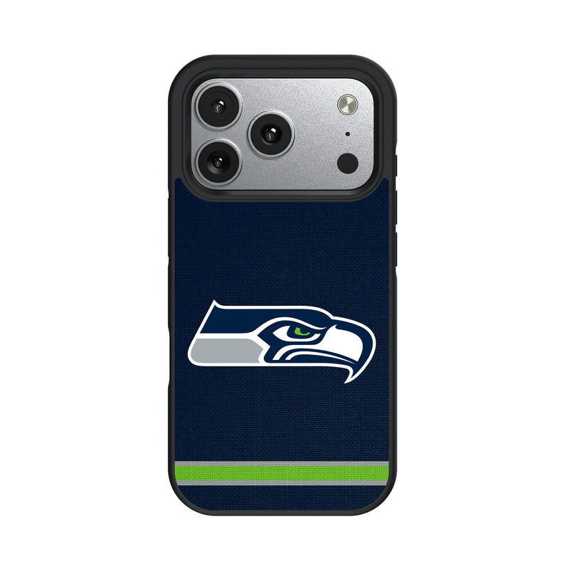 Seattle Seahawks Stripe iPhone Bump Phone Case for Apple iPhone