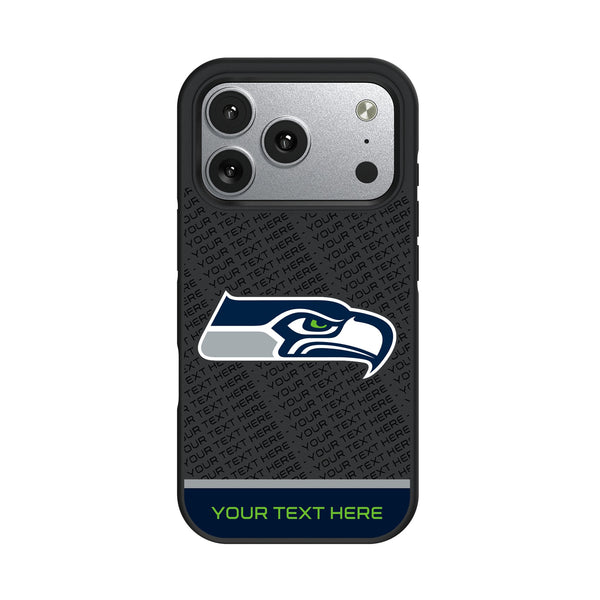 Seattle Seahawks Personalized EndZone Plus iPhone Bump Phone Case for Apple iPhone